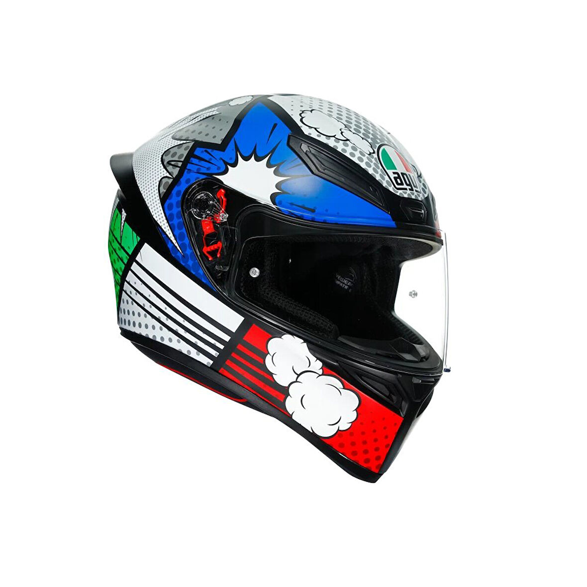 Agv K1 Multi Bang Matt Italy Blue Kapalı Kask