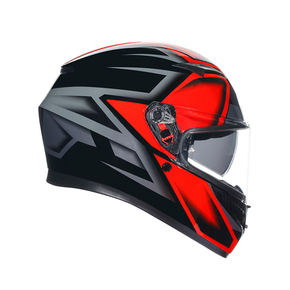 Agv K3 Compound Kapalı Kask Siyah-kırmızı X-LARGE