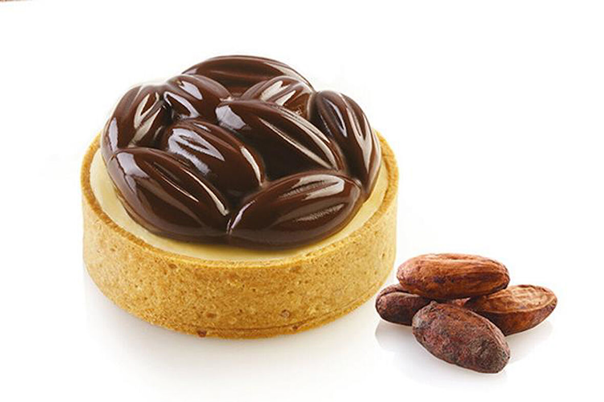 Silikomart Kit Tarte Ring Cocoa 70 mm Kek Kalıbı 