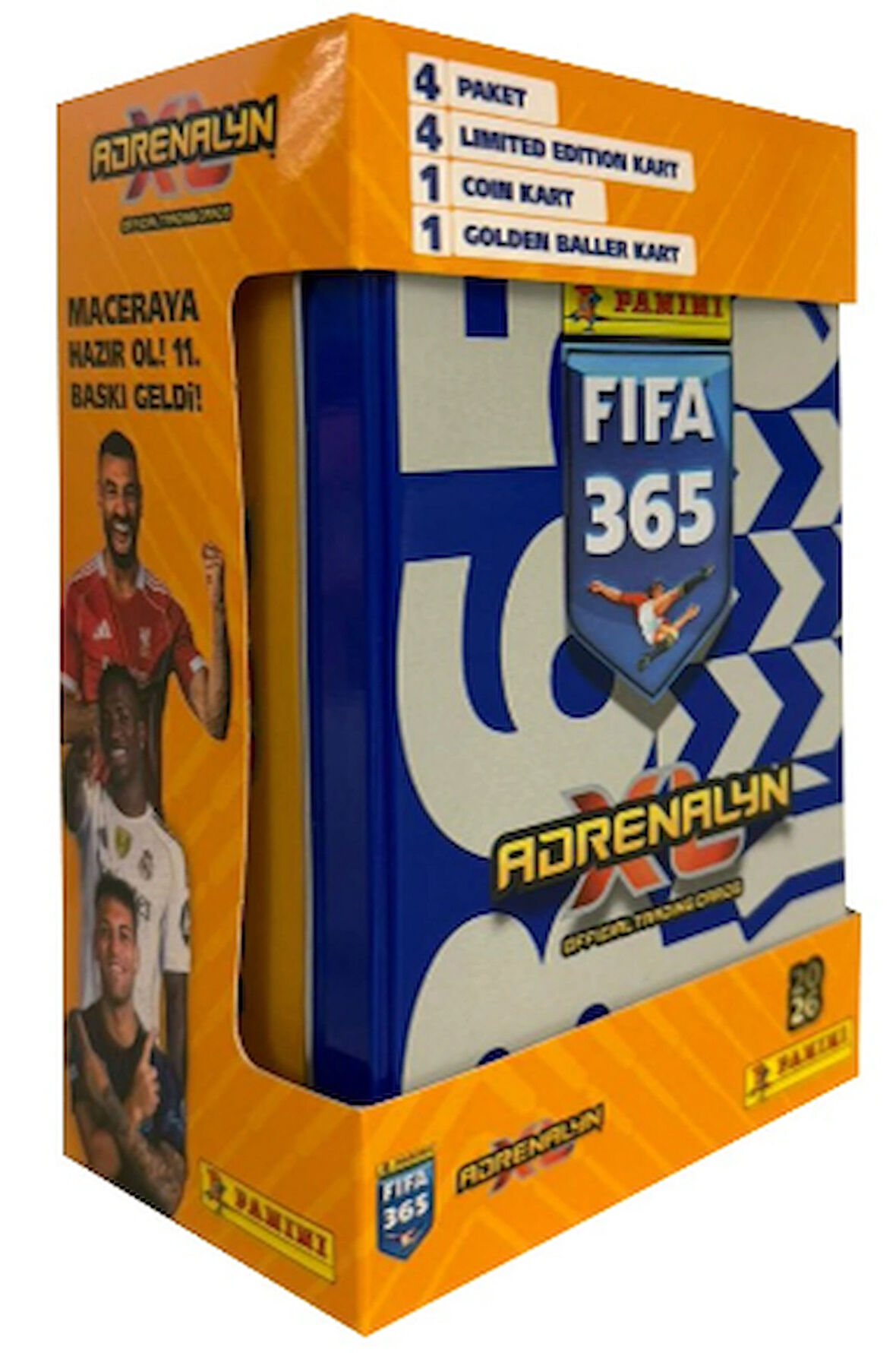 FIFA 365 ADRENALYN 2026 TIN BOX - 1 FIFA 365 ADRENALYN 2026 TIN BOX - 2 FIFA 365 ADRENALYN 2026 TIN BOX - 3 Panini FIFA 365 ADRENALYN 2026 TIN BOX