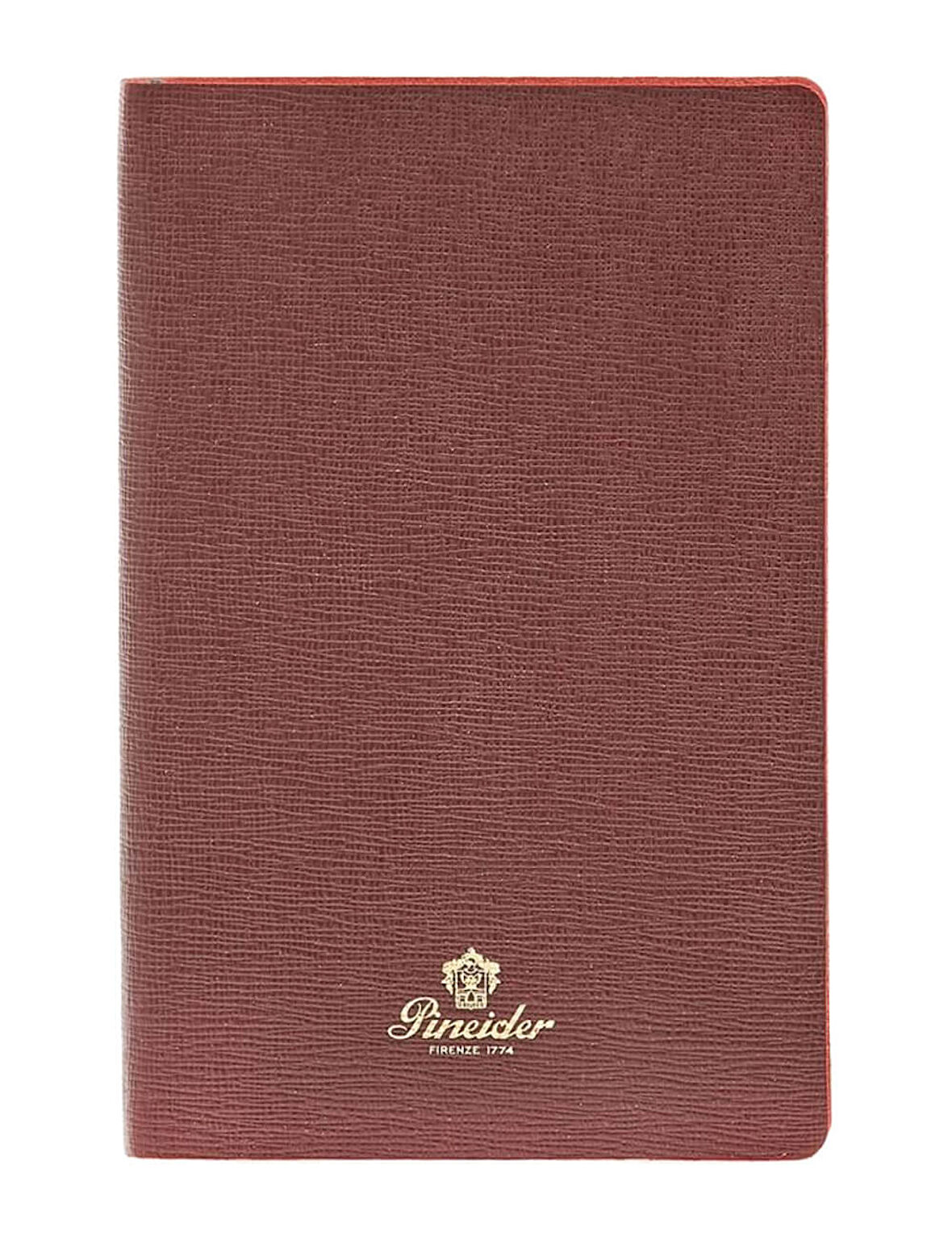 Pineider Defter Milano 9x14 cm Wine Kırmızı Gold CNS1S099106378