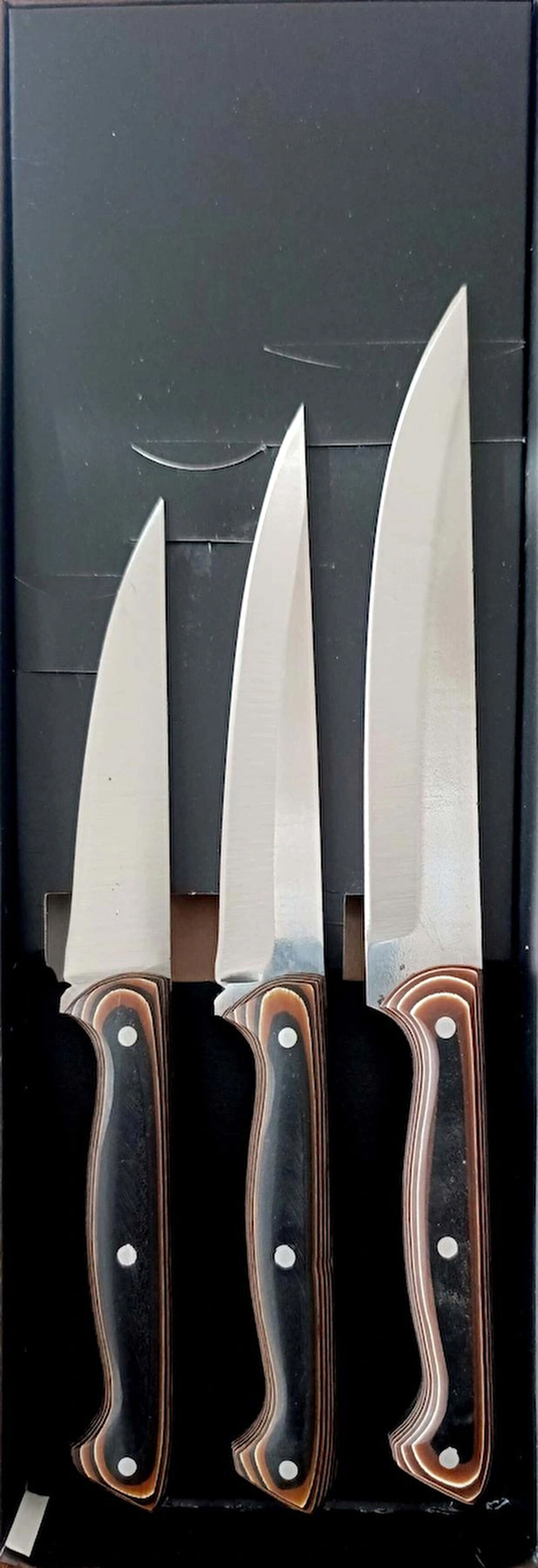 EL YAPIMI ŞEF 3"LÜ BIÇAK SETİ