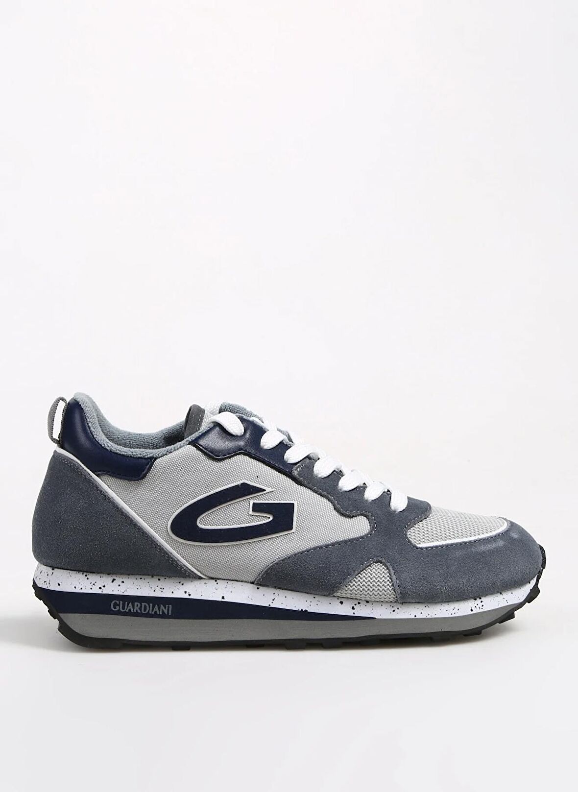 Alberto Guardiani Gri - Siyah Erkek Süet Sneaker WEN 0400