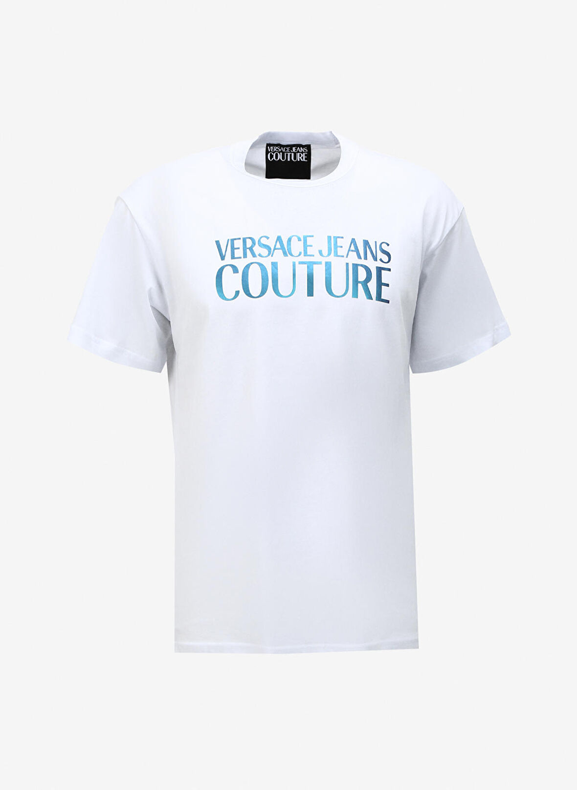 Bisiklet Yaka Beyaz Erkek T-Shirt 75GAHG01CJ00G003