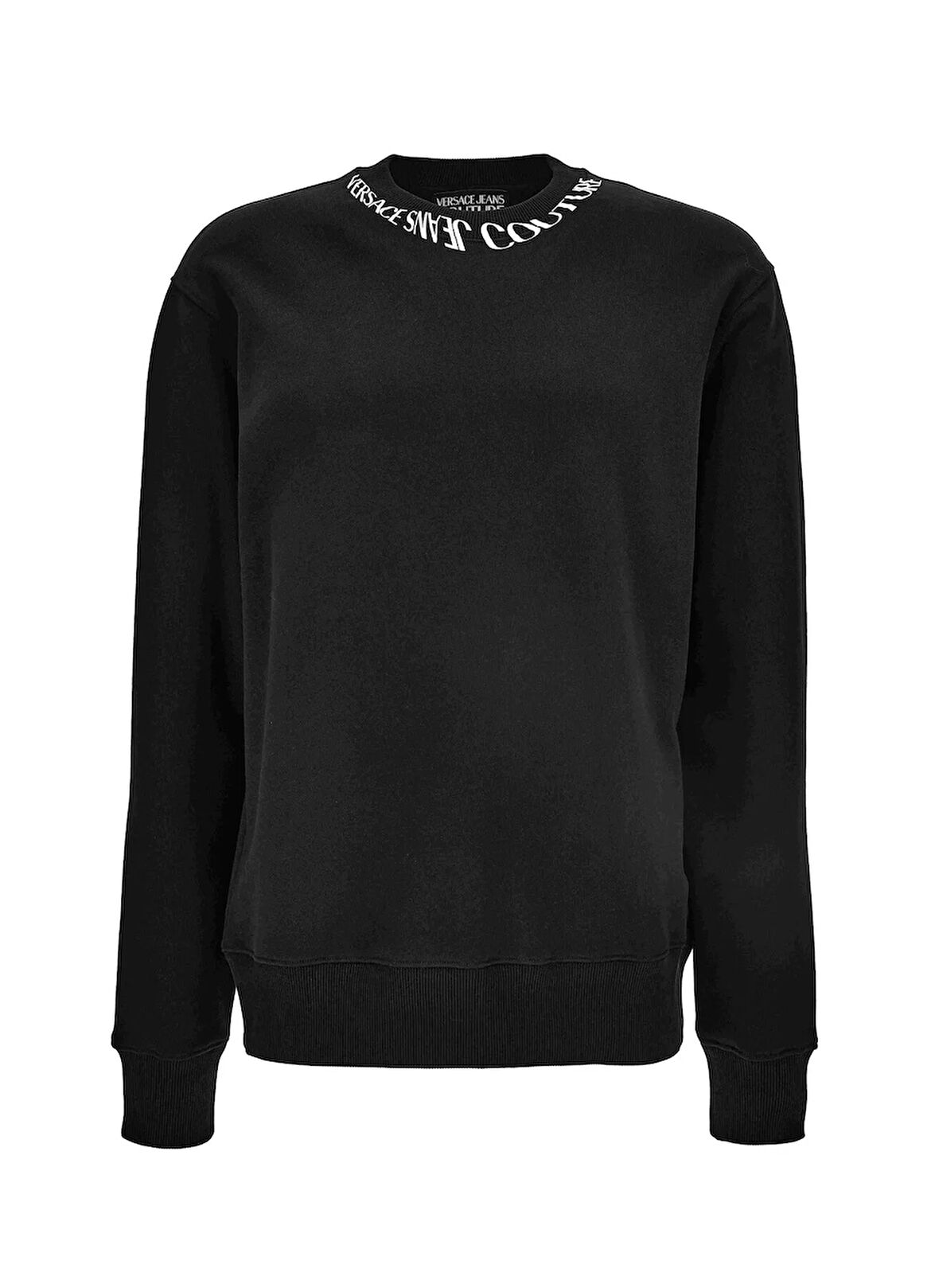 Versace Jeans Couture Bisiklet Yaka Siyah Erkek Sweatshırt 79GAIP03