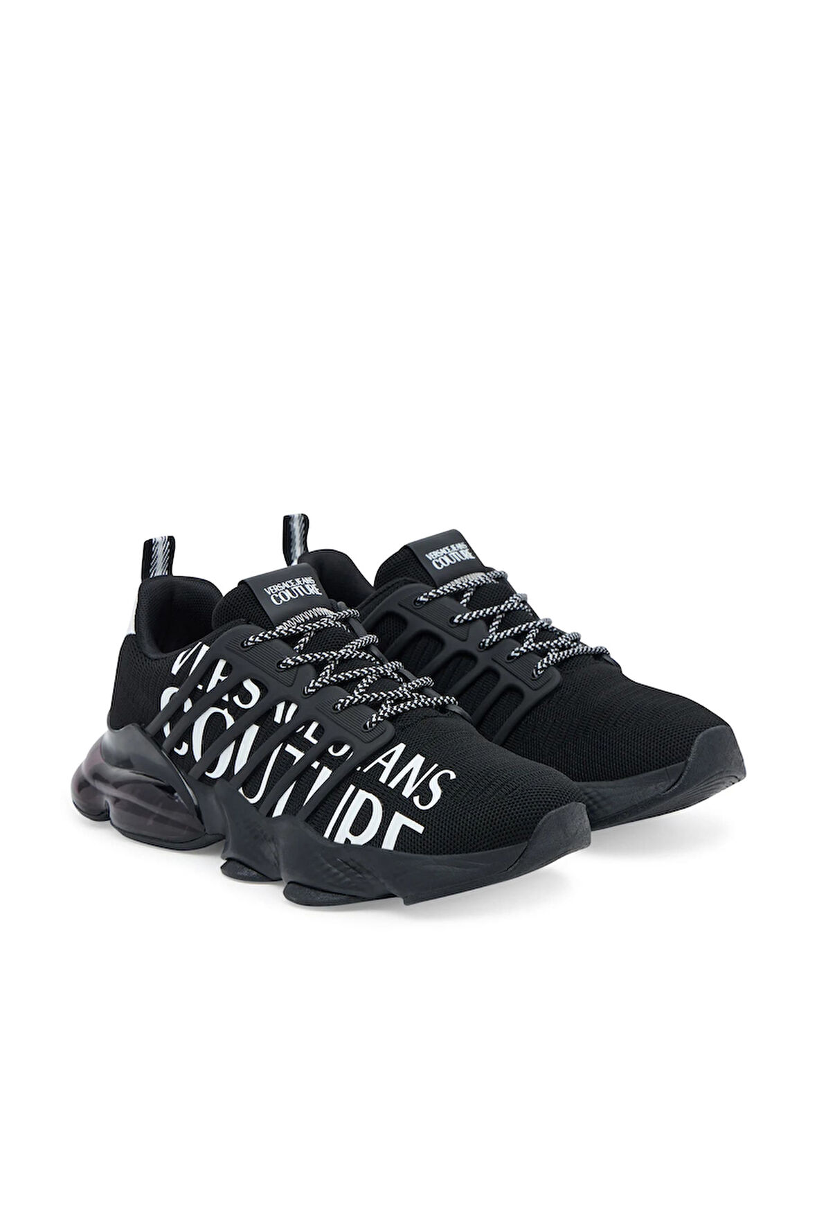 Erkek Nomo Dis. 13 Büyük Yazı Logolu Hava Yastıklı Fileli Sneaker - Siyah | 44