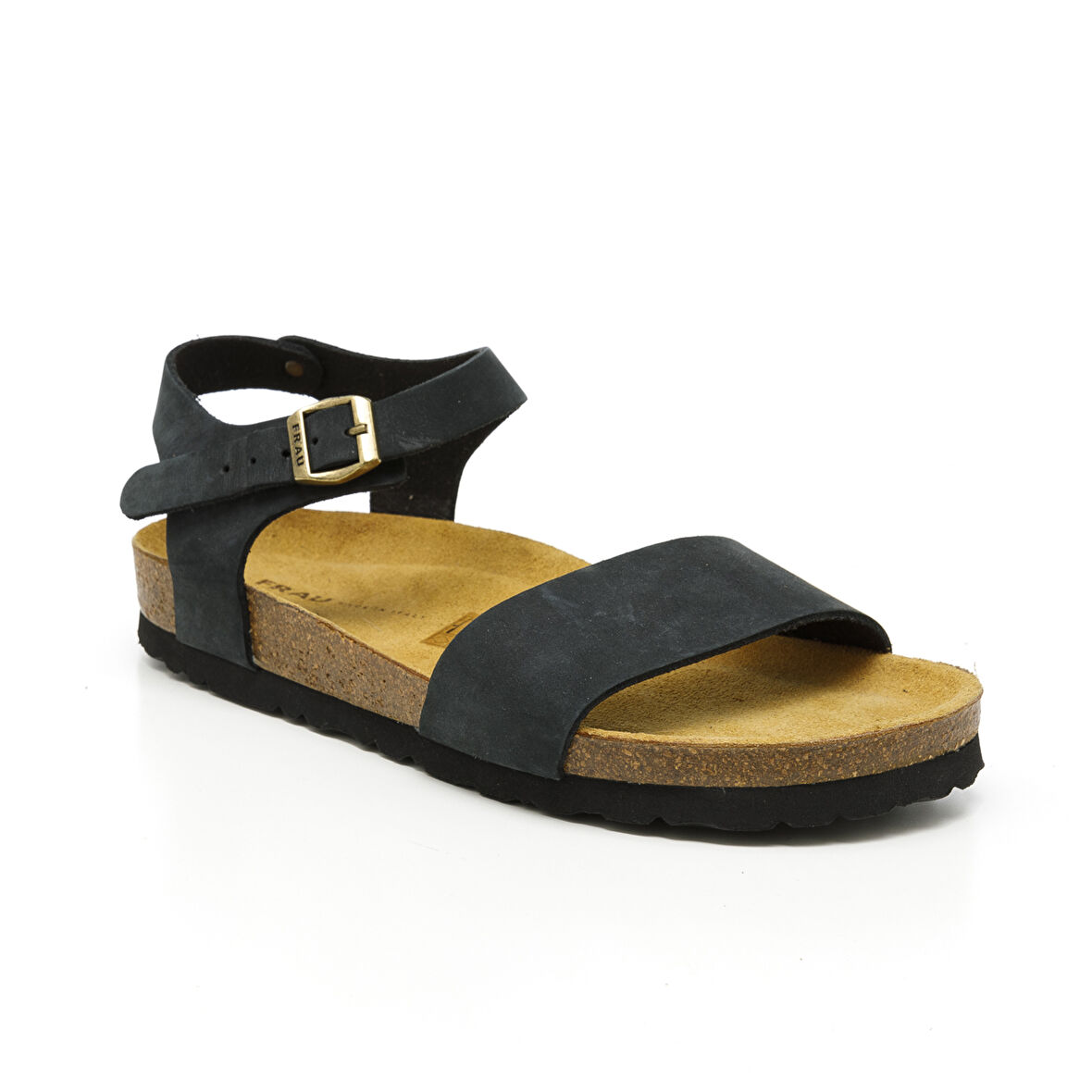 Kadın Sandalet 58F3 Frau NABUK-S Nero