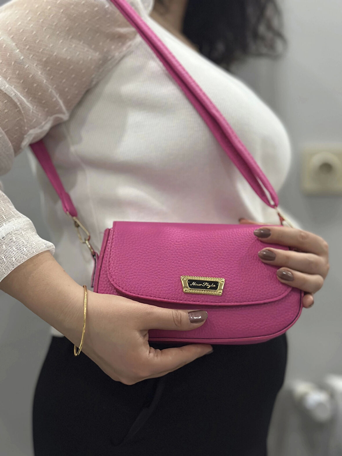 Pembe cilt jessi çanta