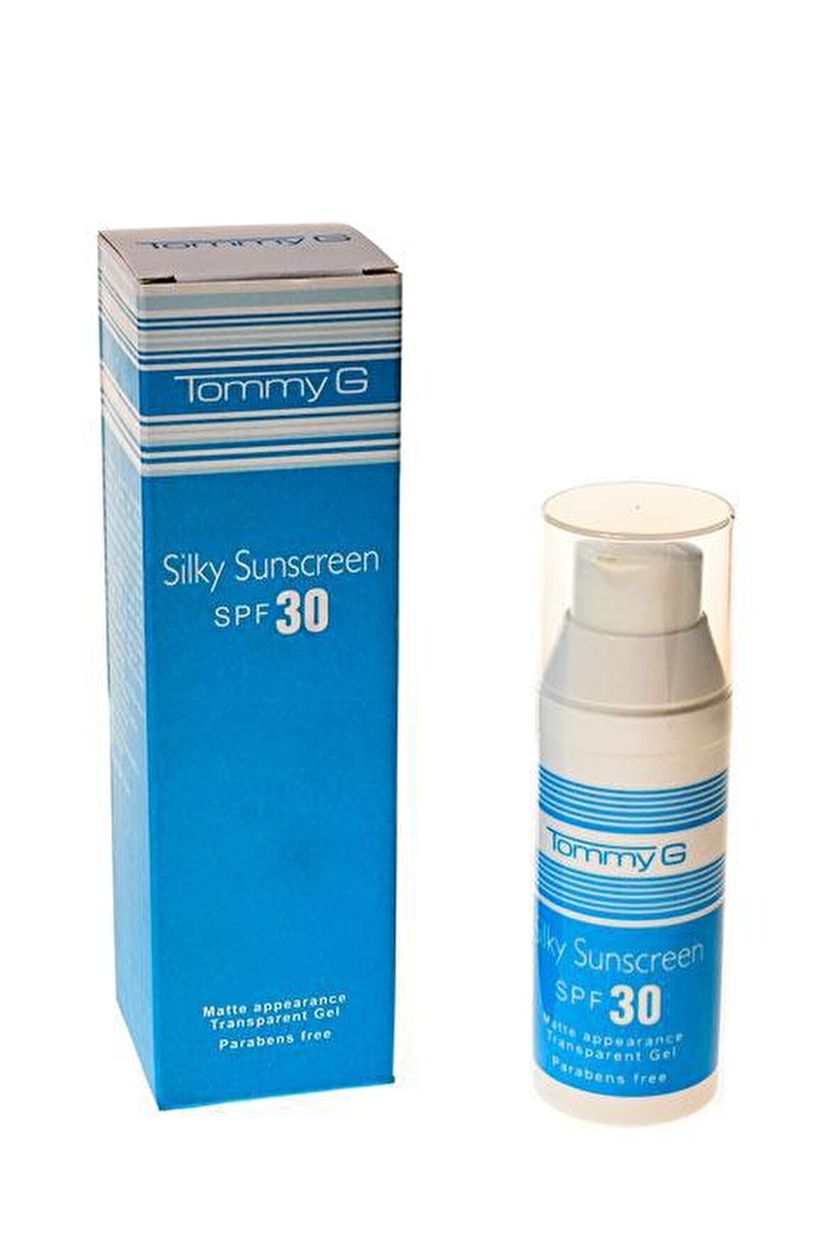 Tommy G Sılky Sunscreen 30 Faktör Yaşlanma Karşıtı Tüm Cilt Tipleri İçin Renksiz Yüz Güneş Koruyucu Jel 50 ml