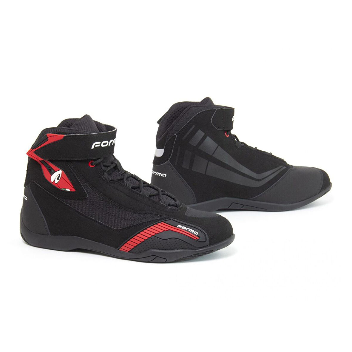 Forma Genesis Korumalı Motosiklet Botu Siyah  Kırmızı