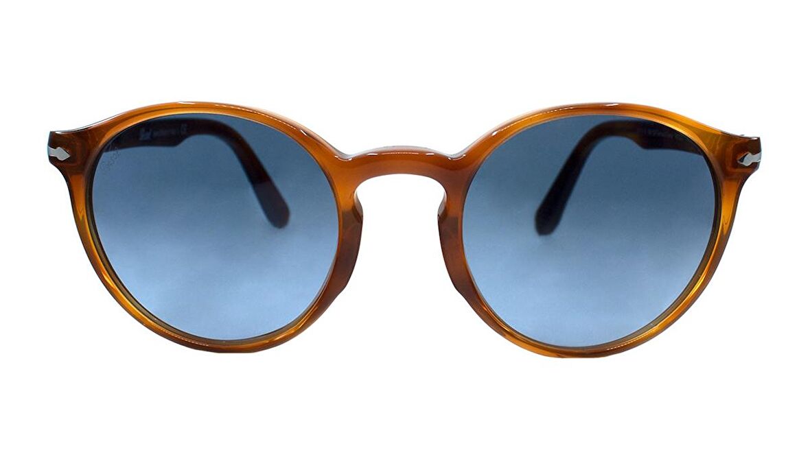 PERSOL  3171-S 96/Q8 52  Unisex TURUNCU Yuvarlak Çerçeve Güneş Gözlüğü