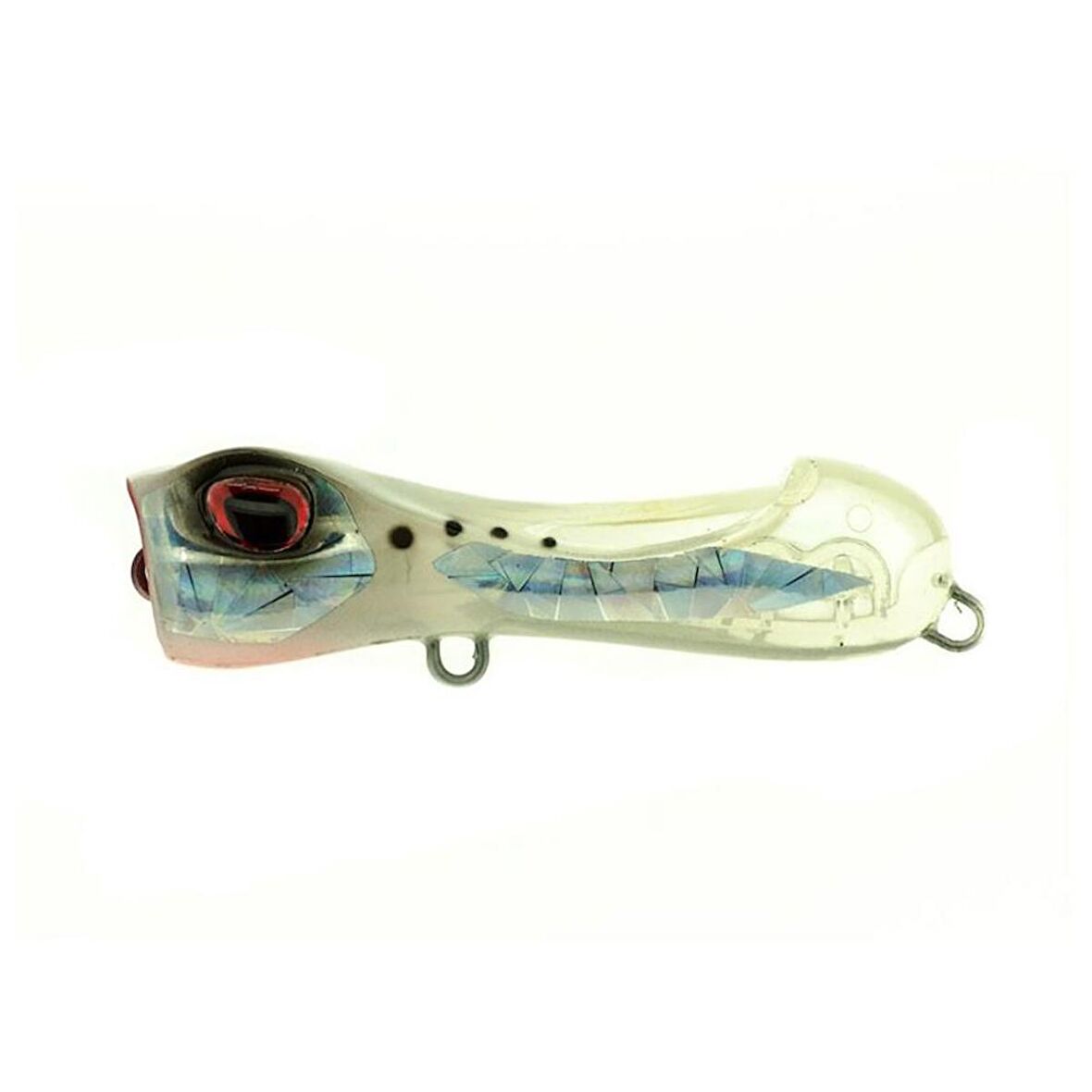 Molix S Popper 65 8.5gr Pearl White Holo Stripe