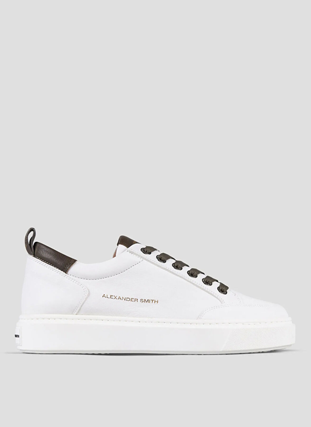 Alexander Smith Beyaz - Haki Erkek Sneaker BOND