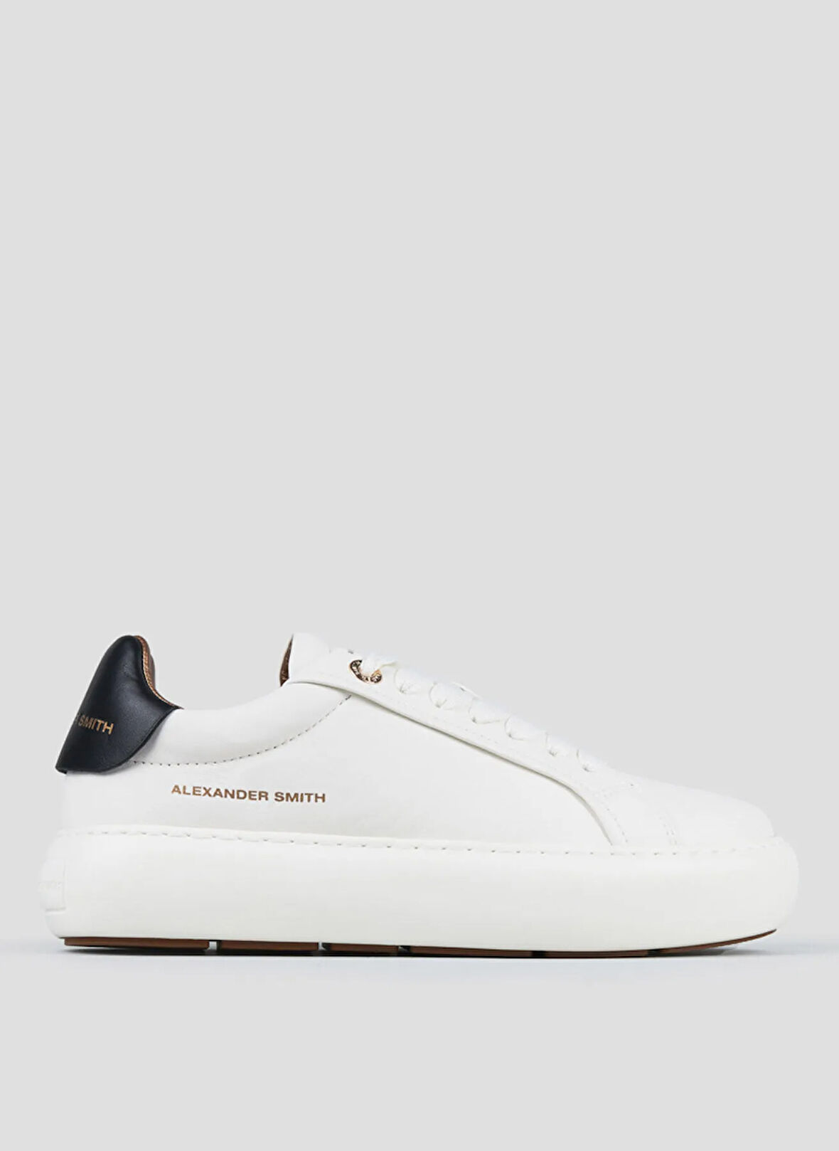 Alexander Smith Beyaz - Siyah Kadın Sneaker ASBBSOW3561WBK