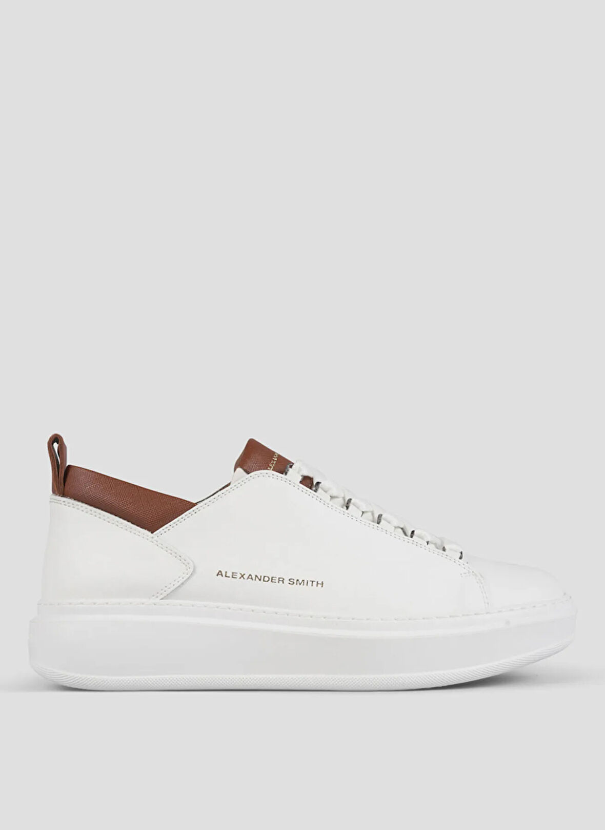 Alexander Smith Beyaz - Kahverengi Erkek Sneaker WEMBLEY