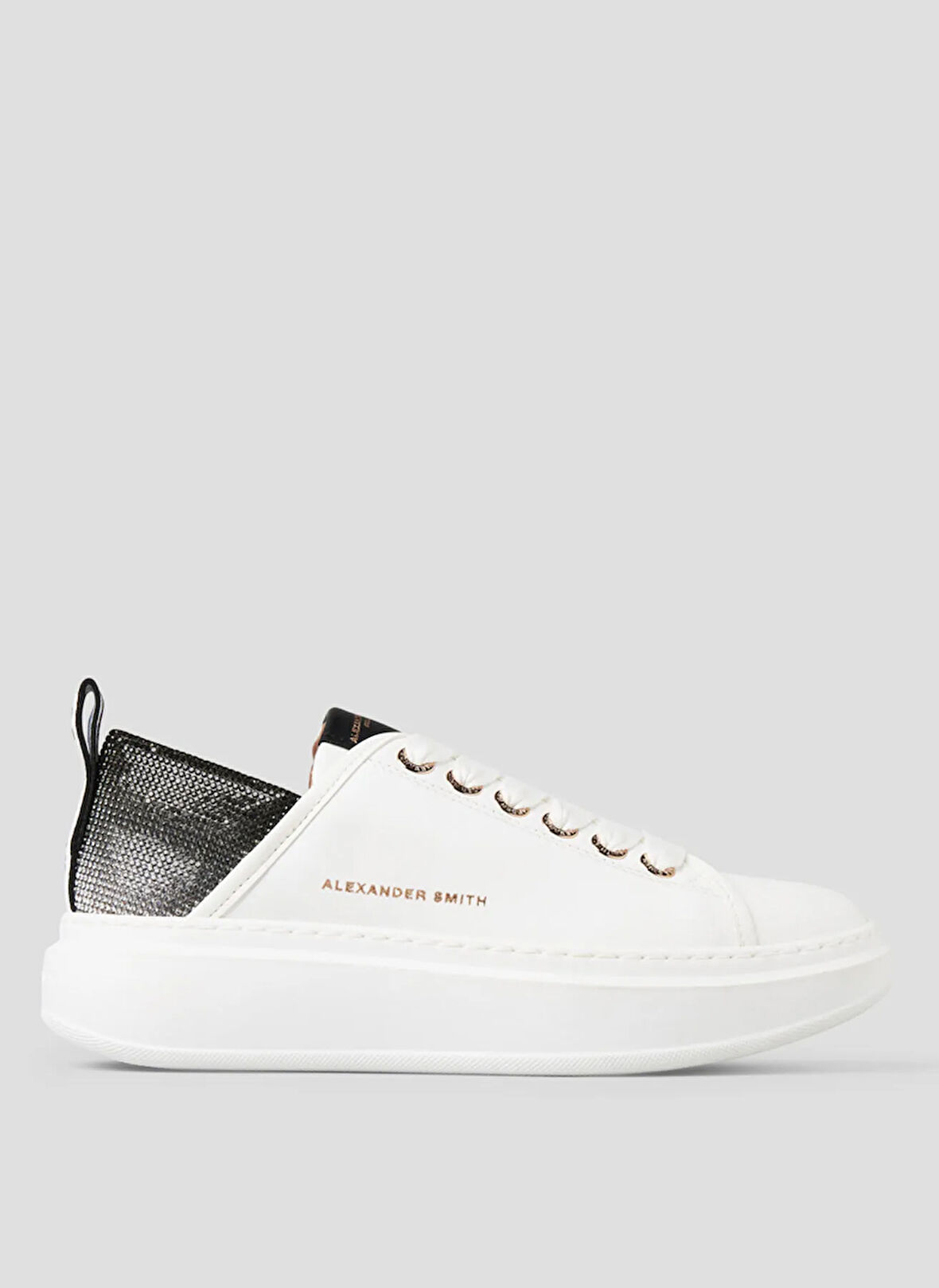 Alexander Smith Beyaz - Siyah Kadın Sneaker ASBBWYW0507WDV