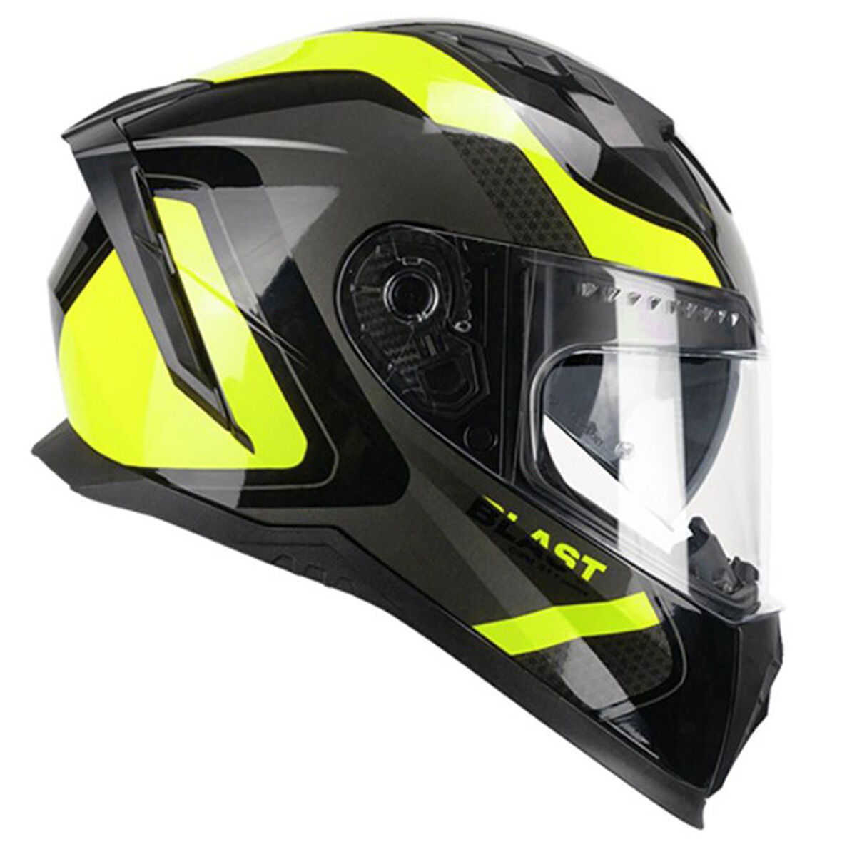 CGM 311R BLAST RACE KAPALI MOTOSİKLET KASKI Sarı-Siyah XL