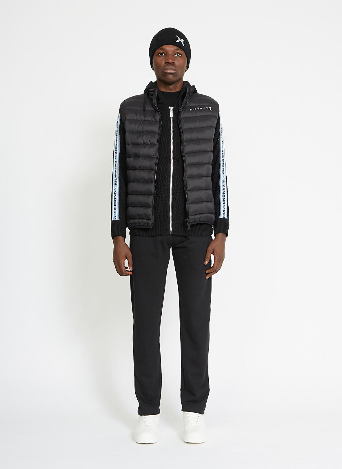 John Richmond Siyah Erkek Yelek UMA23062PI