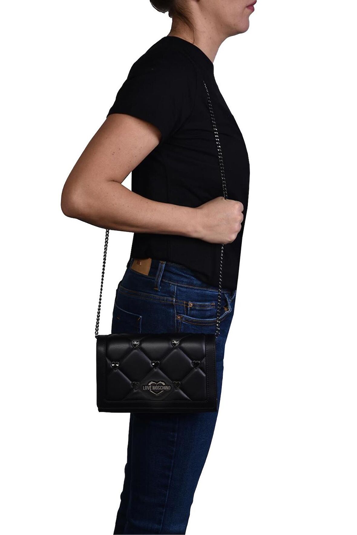 Love Moschino JC4222PP0HLZ0000 Siyah Kadın Omuz Çantası