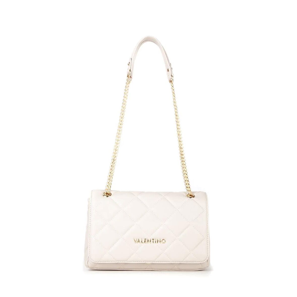 Valentino Ekru Kadın 9x25,5x17 cm Çapraz Çanta VBS3KK02R045