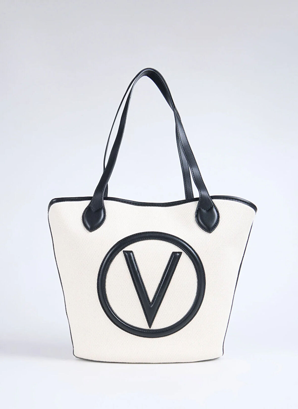 Beyaz - Siyah Kadın Omuz Çantası VBS7QO02CAN