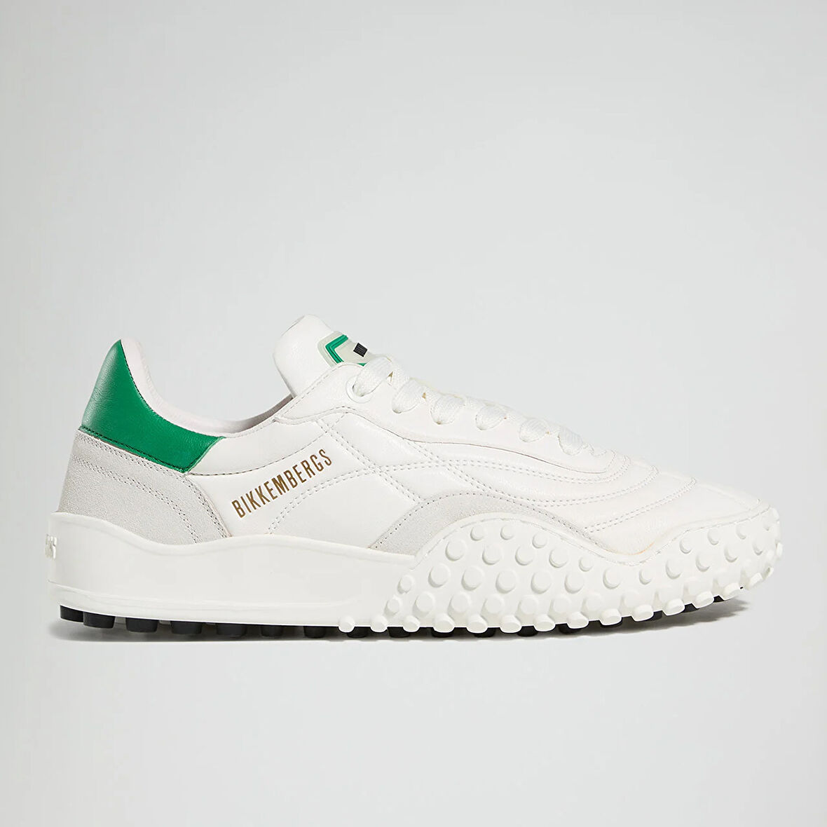 Erkek Sneaker ( Günlük) 27116/CP B BKKU Bikkembergs  64039996 Nappa White/Nappa Green