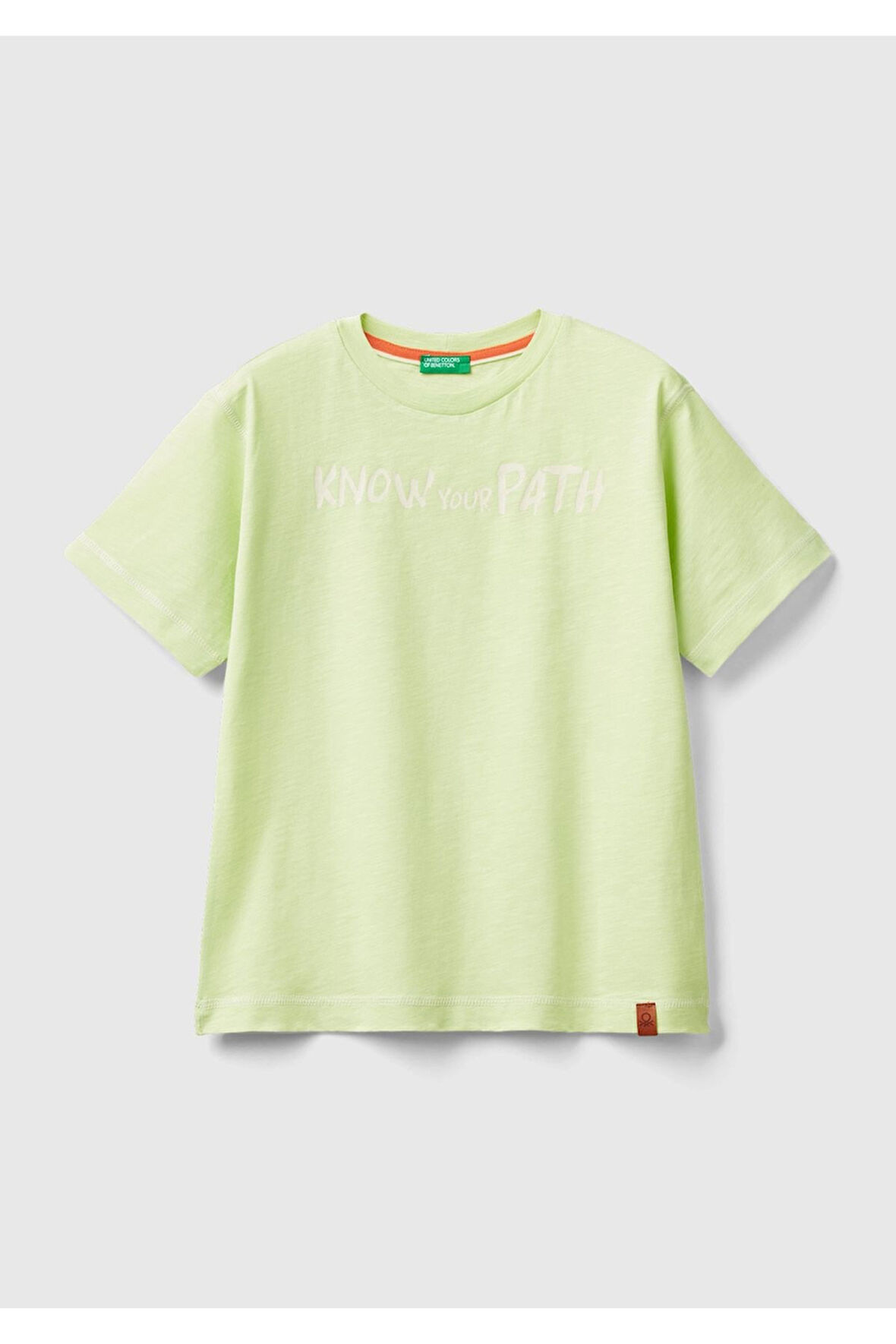 Benetton Erkek Çocuk Açık Yeşil T-Shirt