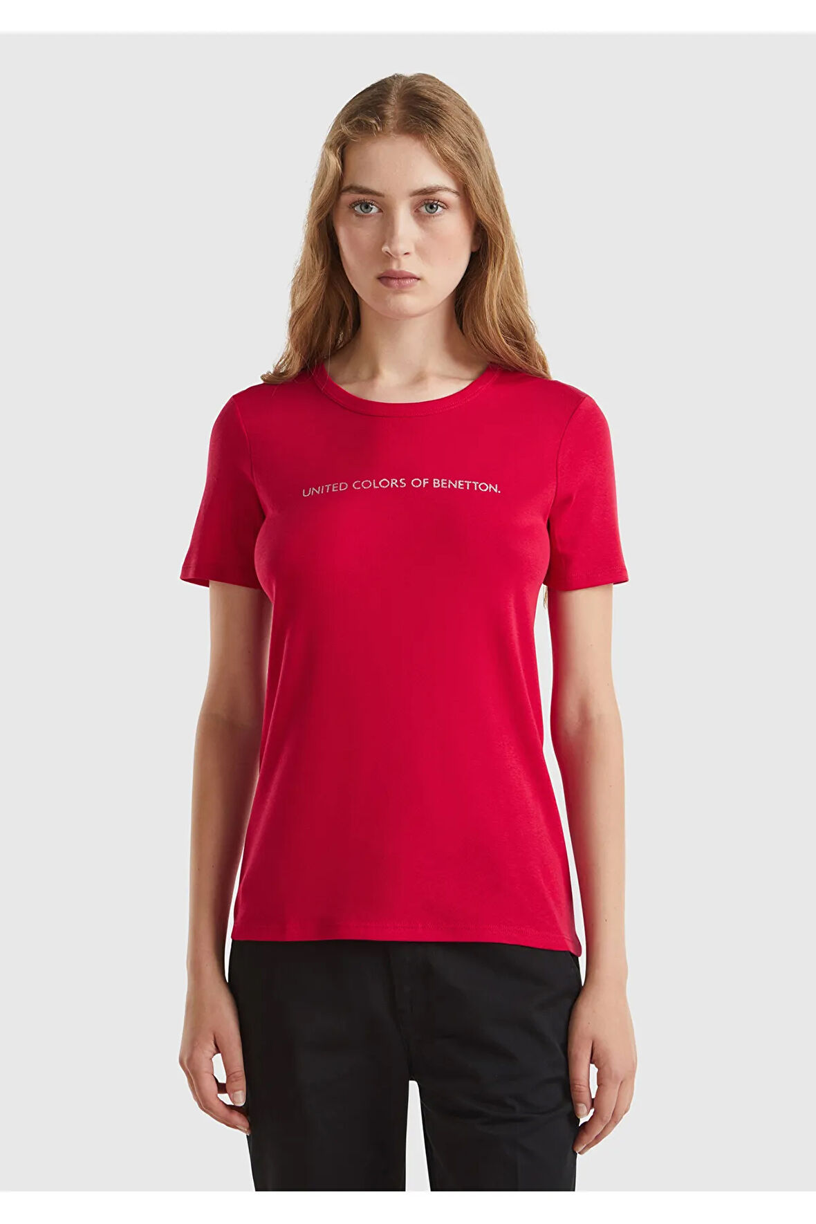 United Colors of Benetton Kadın Kırmızı Tişört Model Kodu: 124P3GA2E16A2