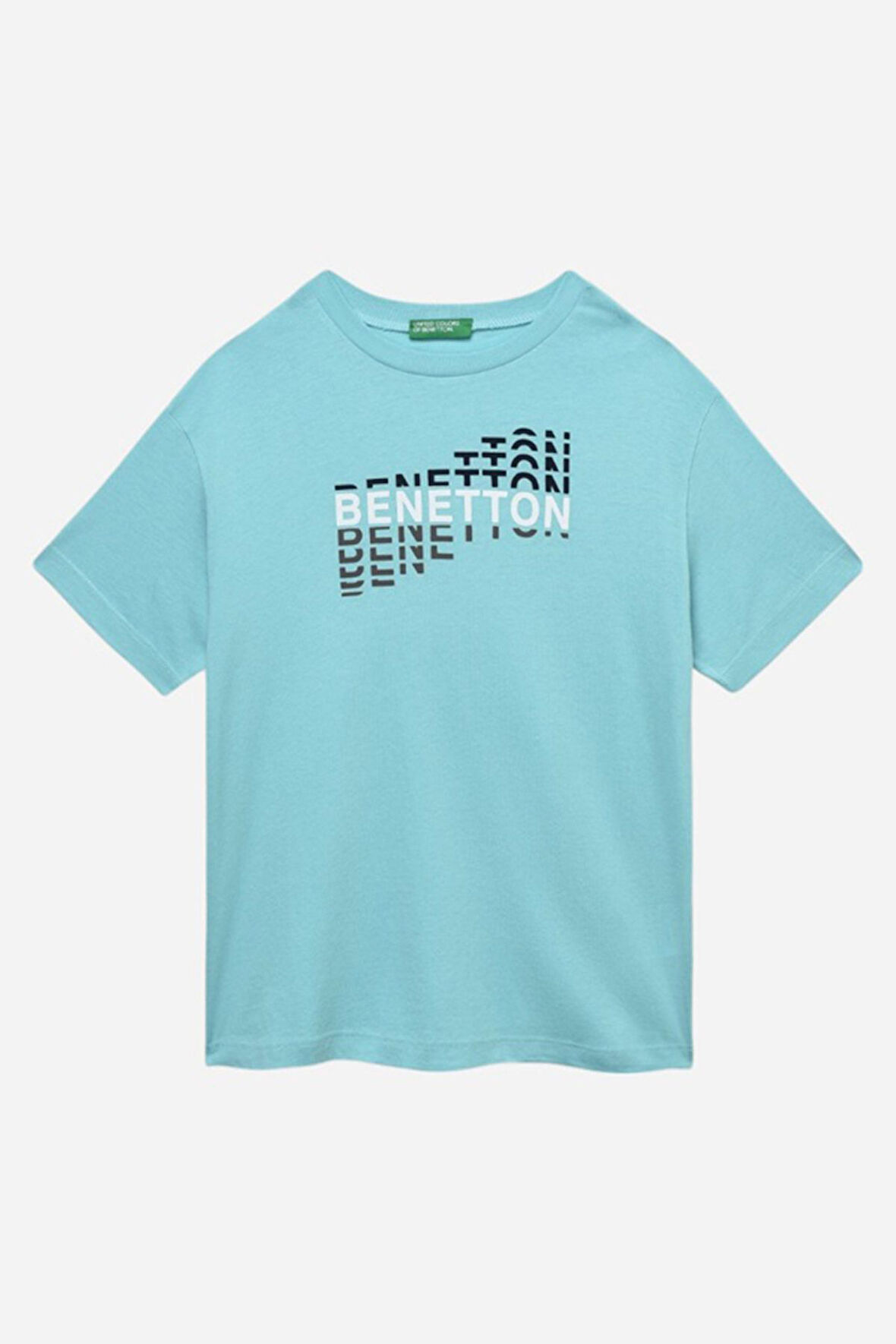Baskılı % 100 Pamuk Regular Fit Bisiklet Yaka T Shirt Erkek Çocuk T SHİRT