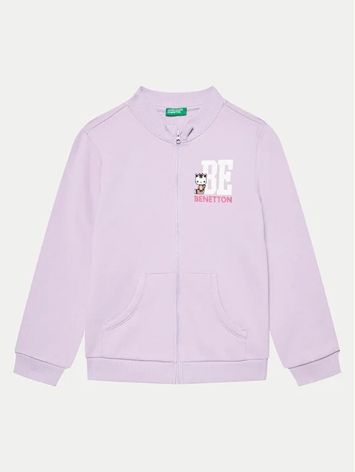 Benetton Kız Bebek Fermuarlı Sweatshirt 3J70G5037-24K