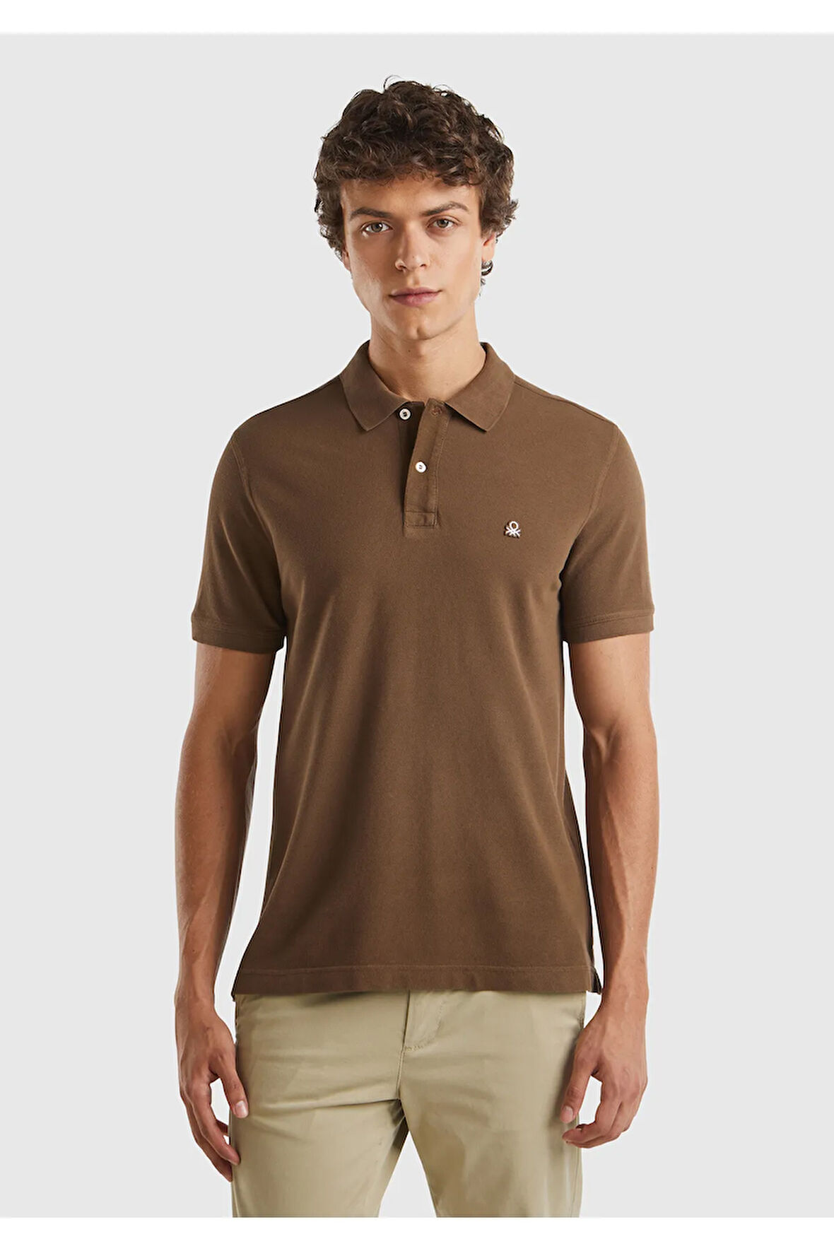 United Colors Of Benetton Erkek Kahverengi Tişört (Model Kodu: 124A3089J3179 )