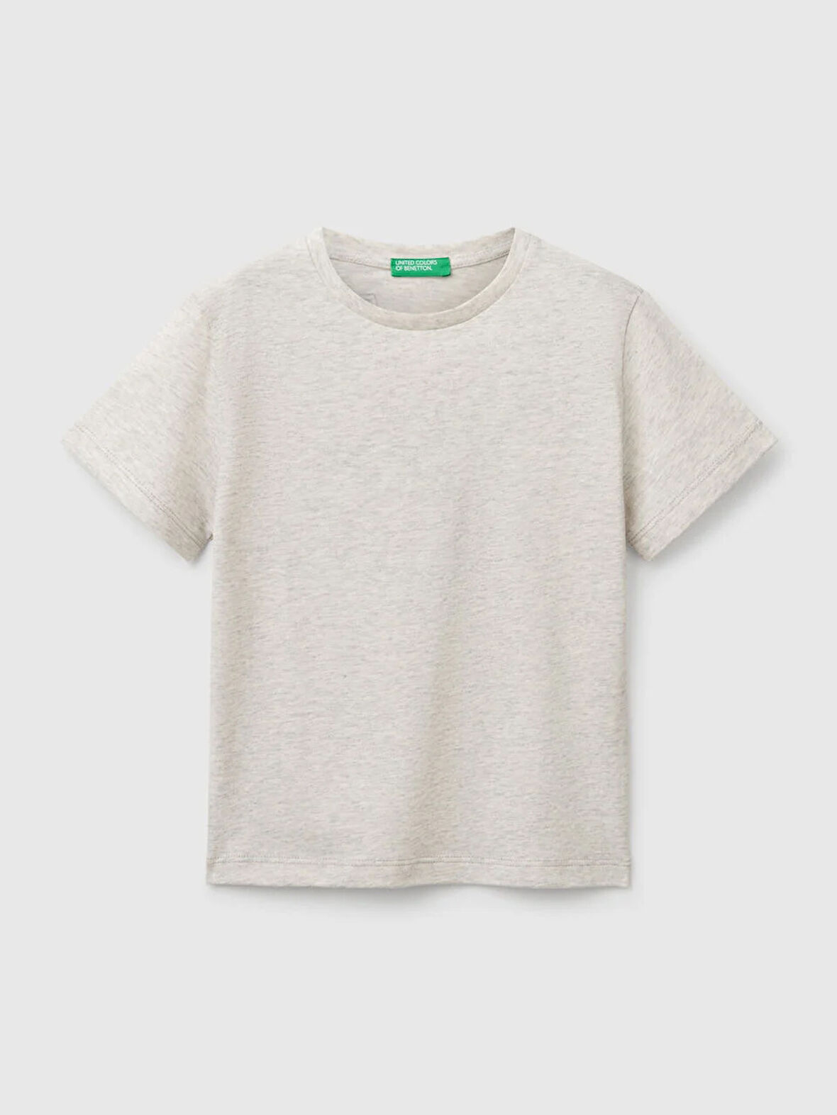 Benetton Erkek Çocuk Baskılı Tshirt 1-6 Yaş Gri