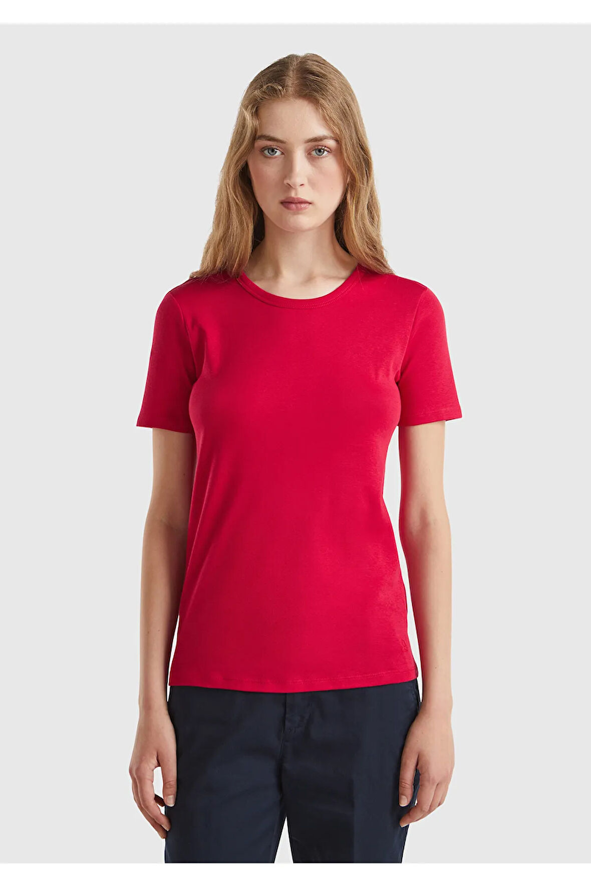 United Colors Of Benetton Kadın / Kız Pembe Tişört (Model Kodu: 124P3Ga2E16A0 )