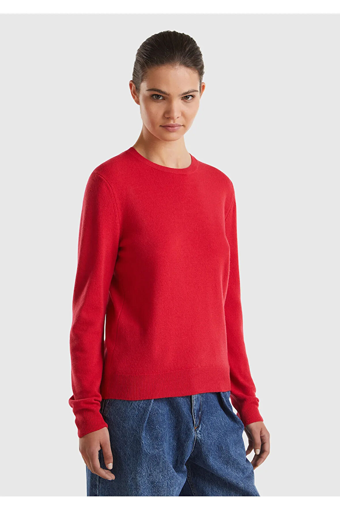 United Colors Of Benetton Kadın / Kız Pembe Kazak (Model Kodu: 124A1002D1K01 )