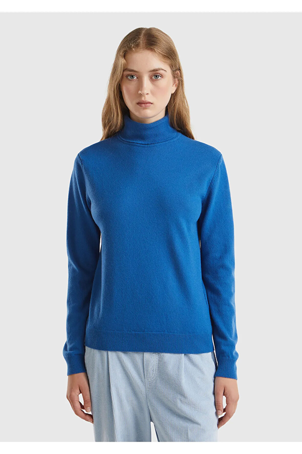 United Colors Of Benetton Kadın / Kız Mavi Kazak (Model Kodu: 124A1002D2348 )