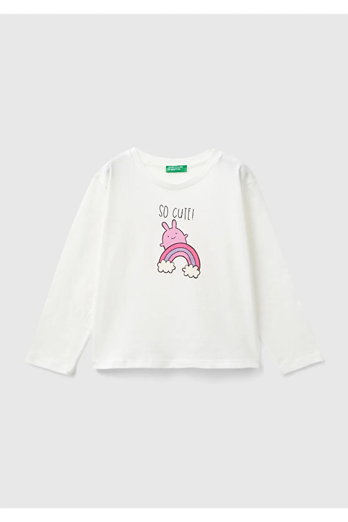 United Colors Of Benetton Bebek Beyaz Tişört (Model Kodu: 124A3I1Xg10Fı )