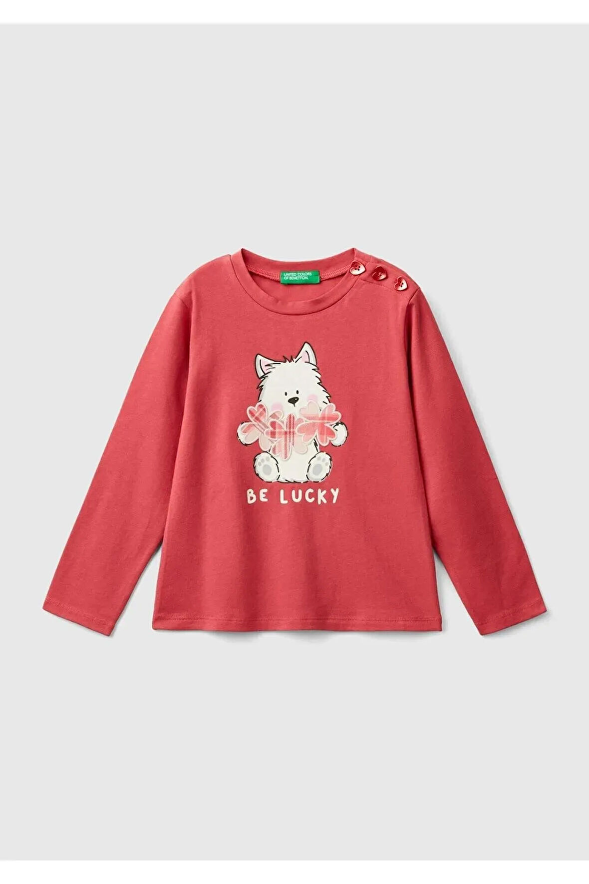 United Colors Of Benetton Kadın / Kız Pembe Tişört (Model Kodu: 3P4Zg10Fv )