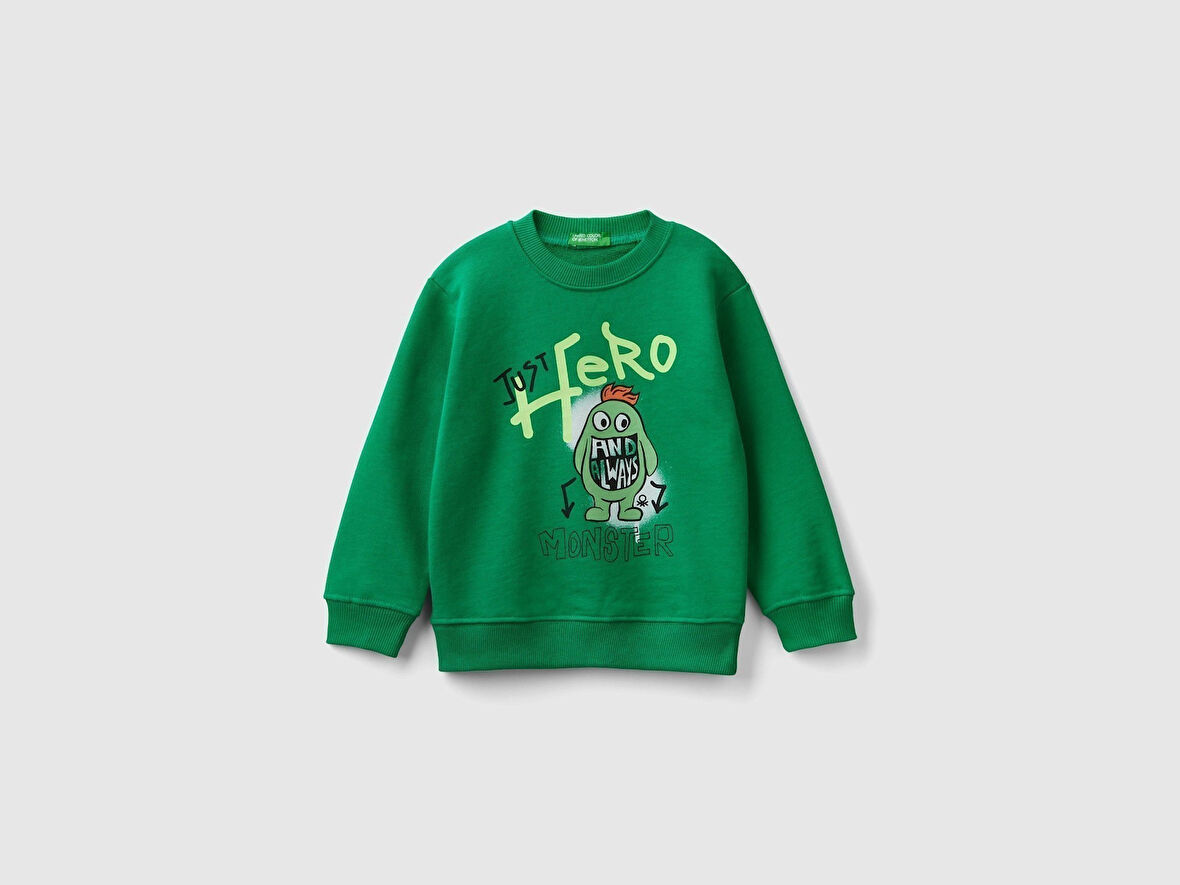 Benetton Erkek Çocuk Sweatshirt 3FWYG10FN-24K