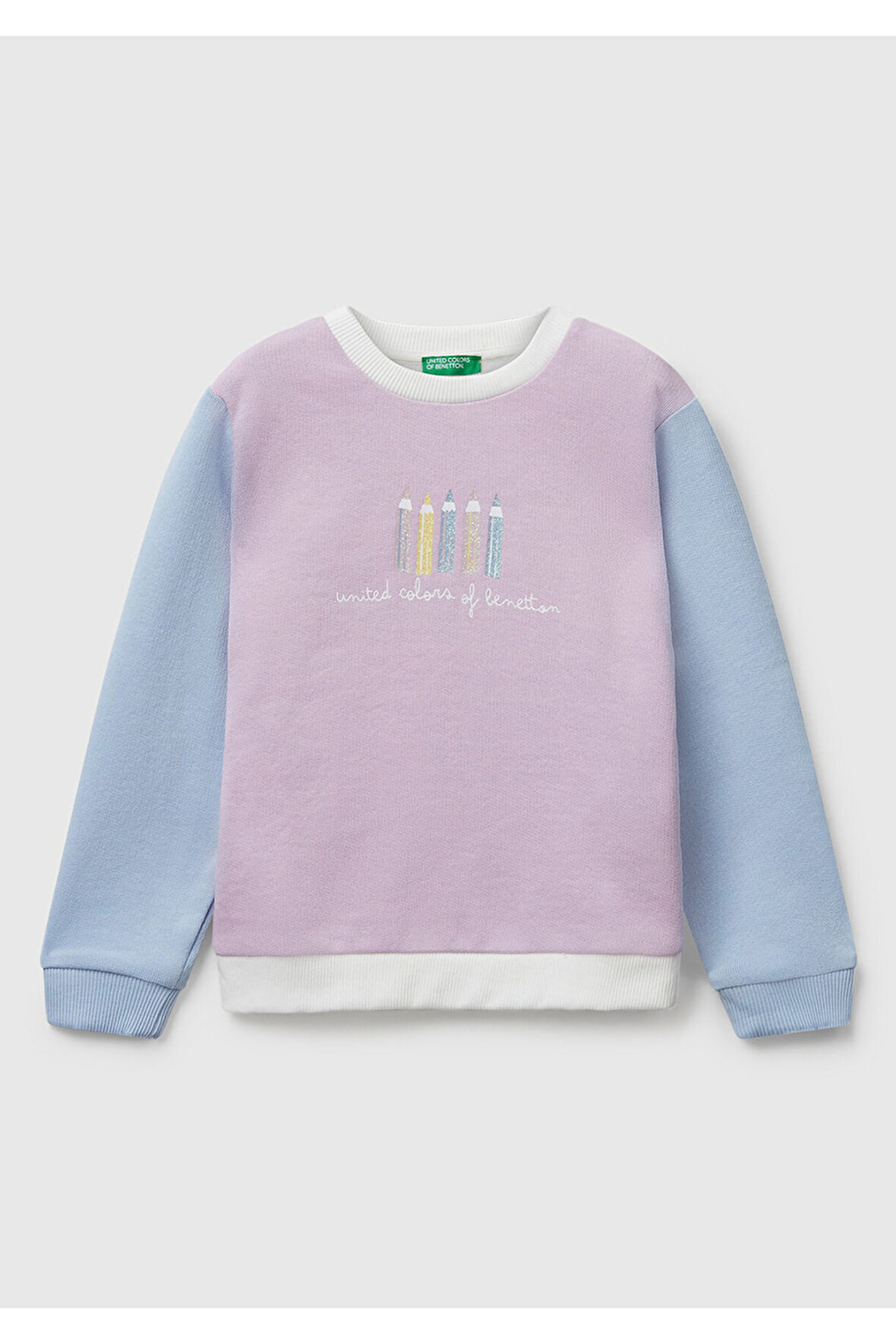 Benetton Kız Bebek Lila Sweatshırt