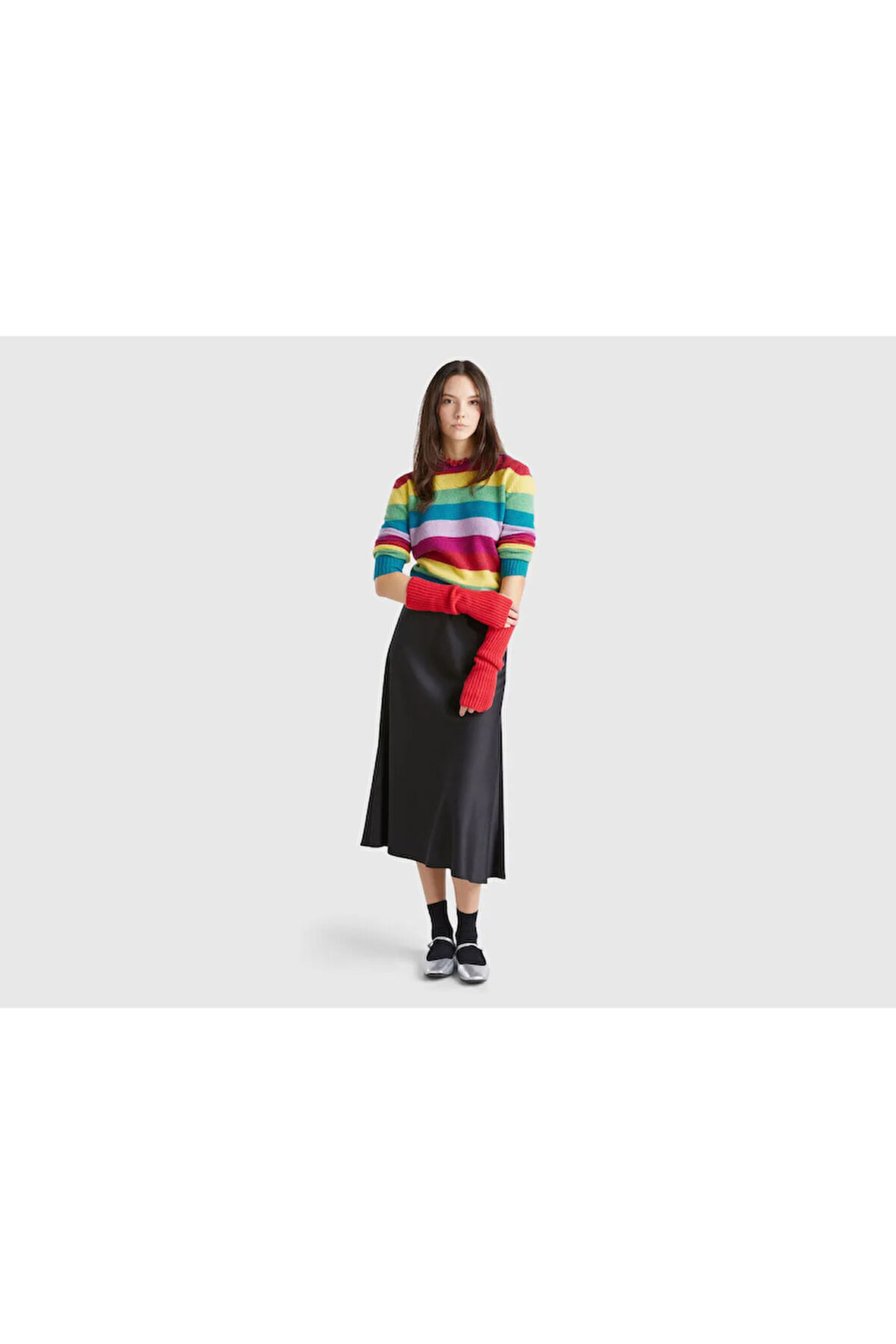 United Colors Of Benetton Kadın / Kız Kırmızı Kazak (Model Kodu: 103Me107E )