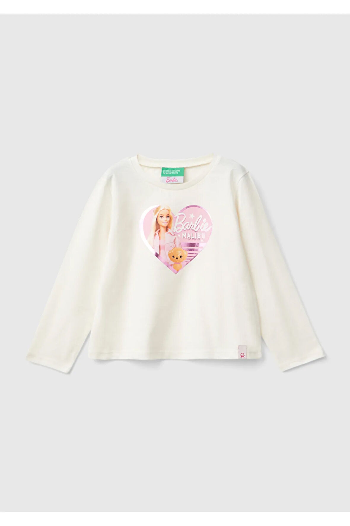 United Colors Of Benetton Kadın / Kız Ekru Tişört (Model Kodu: 3Atng10Hj )