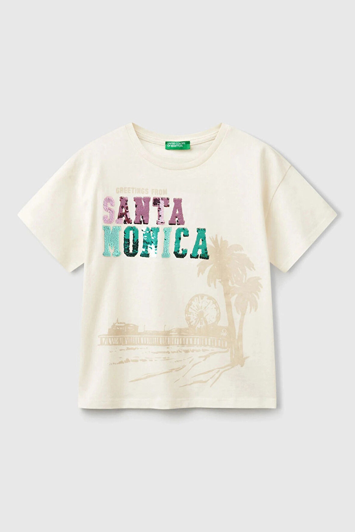 United Colors Of Benetton Kız Çocuk T Shirt 3I1XC10NY