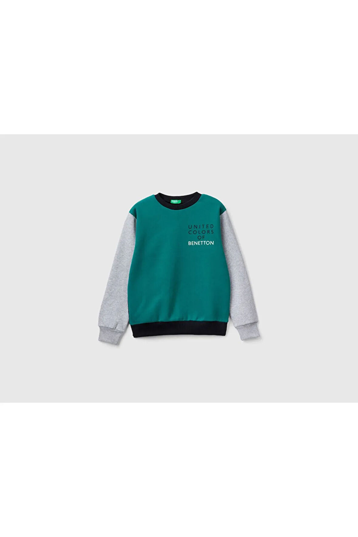United Colors Of Benetton Erkek Yeşil Sweatshırt (Model Kodu: 3Eb5C10Ks )