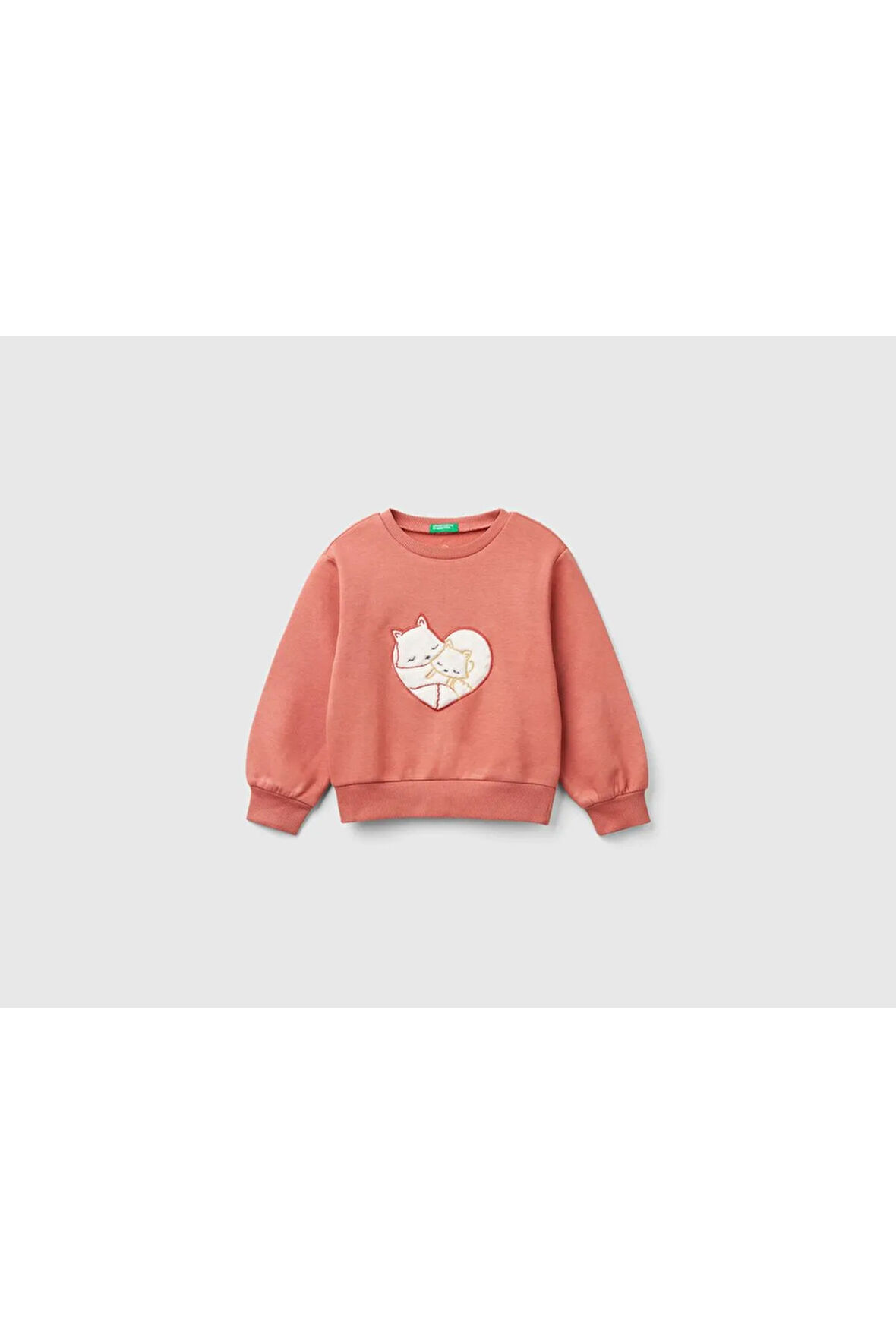 United Colors Of Benetton Kadın / Kız Pembe Sweatshırt (Model Kodu: 124A39M2G10Gd )