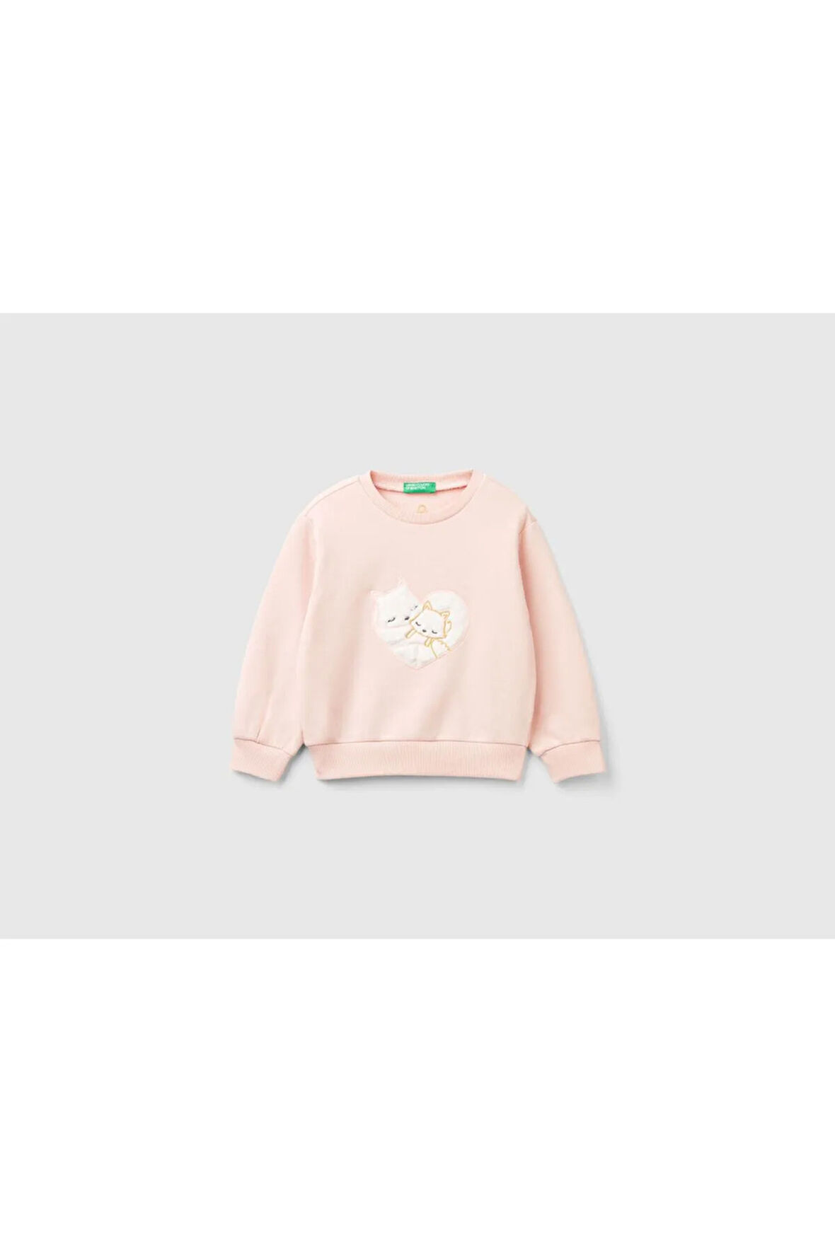 United Colors Of Benetton Kadın / Kız Pembe Sweatshırt (Model Kodu: 124A39M2G10Gd )