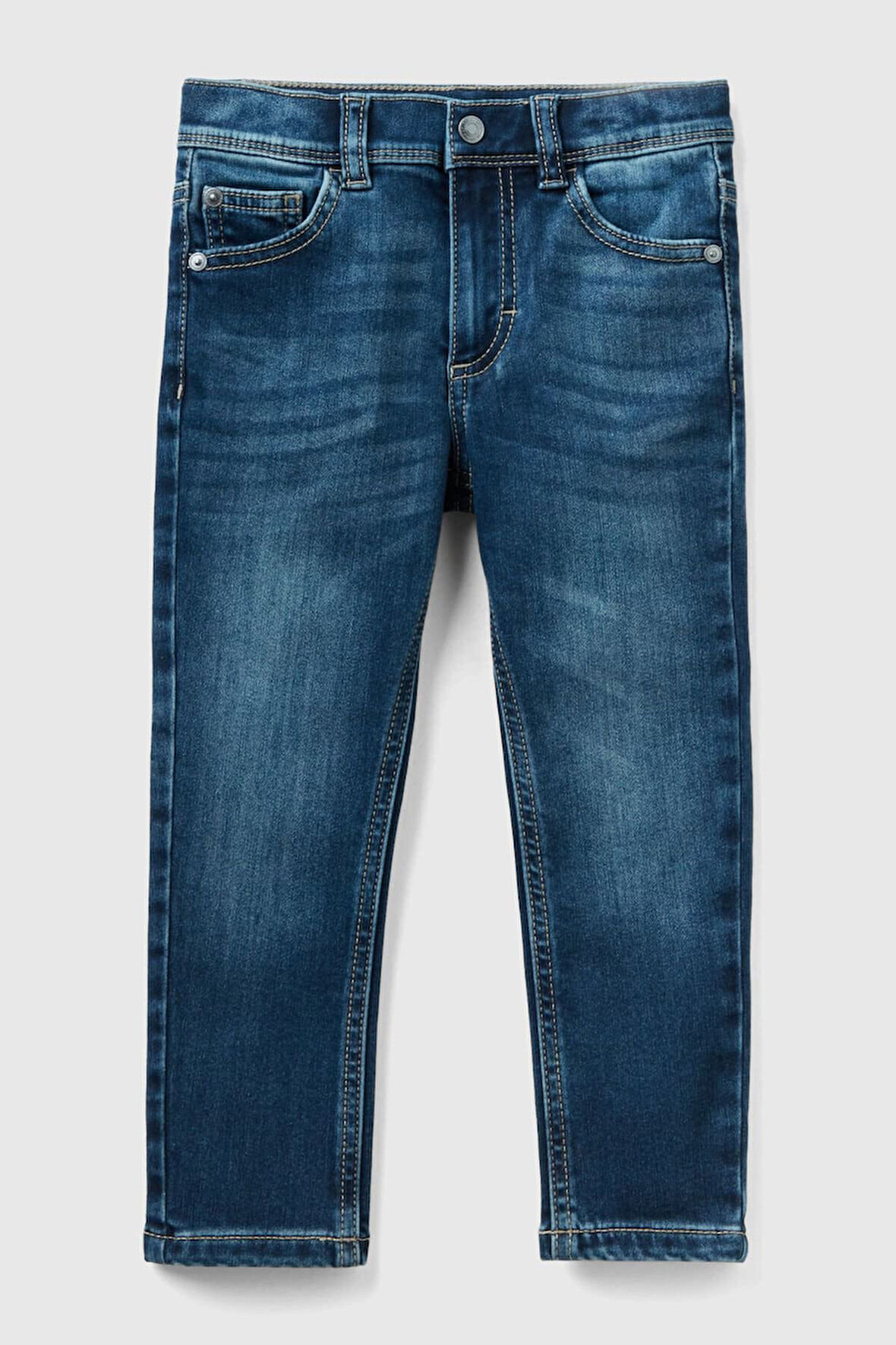 Erkek Bebek Denim Pantolon - Mavi | 2-3