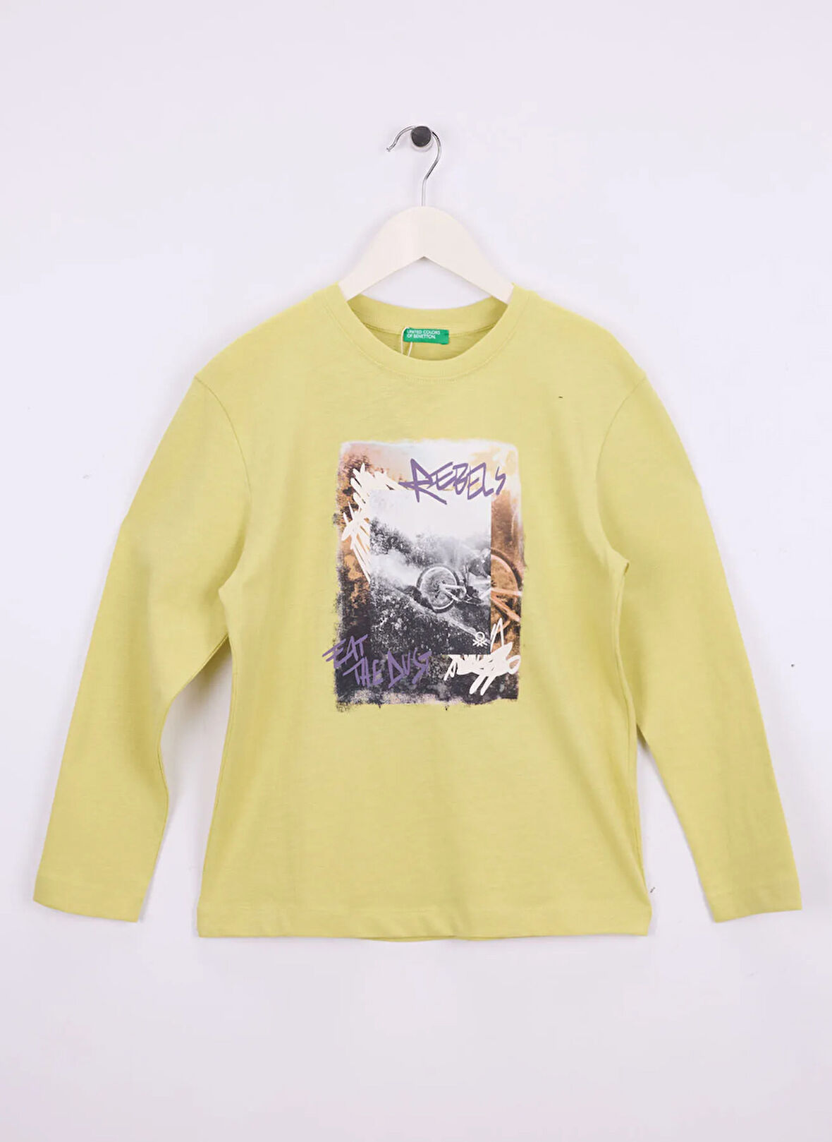 Benetton Baskılı Hardal Erkek Çocuk T-Shirt 3TAMC10PV