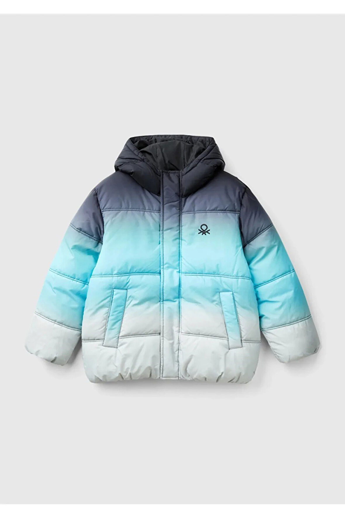 Benetton Erkek Çocuk Kapüşonlu Şişme Mont BNT-B 23G5CN05W-24K