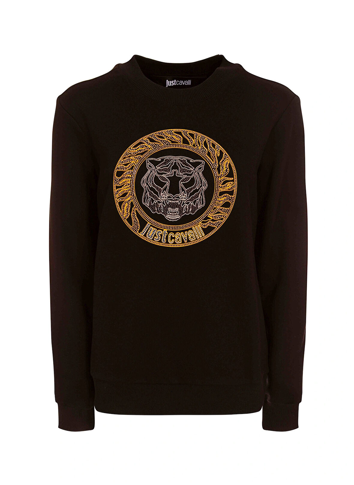 Just Cavalli Baskılı Siyah Kadın Sweatshırt 77PAIE24