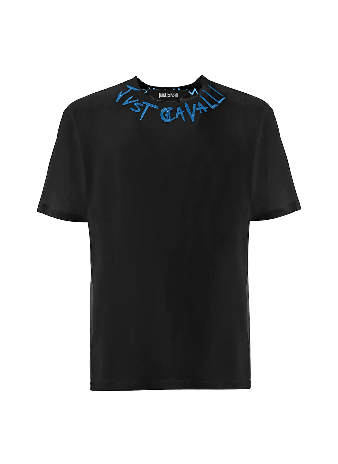 Just Cavalli Bisiklet Yaka Siyah Erkek T-Shirt 79OAHE21